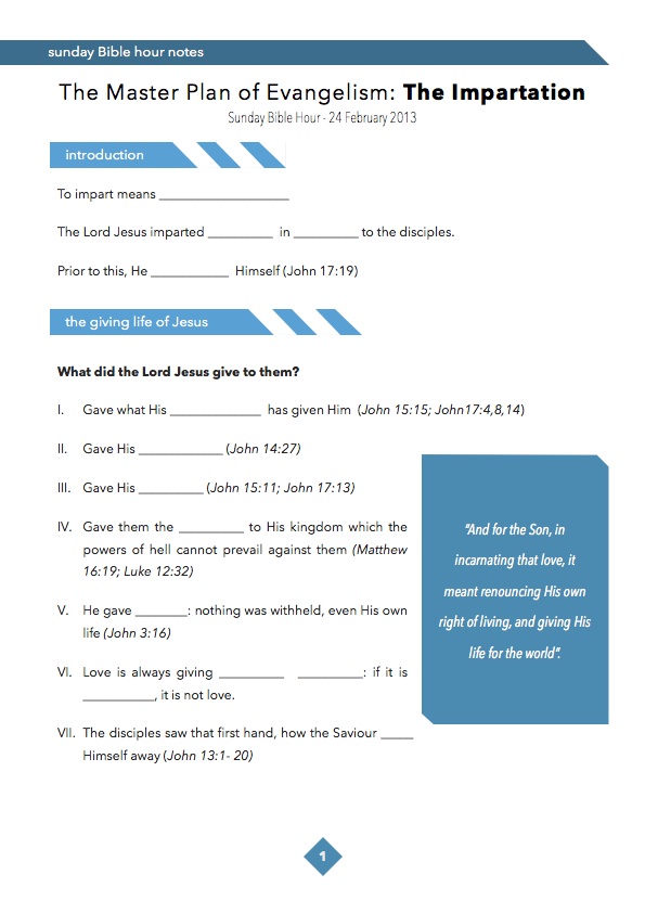 SBH 27 JAN 13 Notes